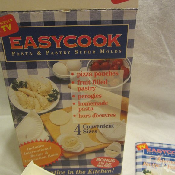 VTG 1995 EASY COOK PASTA & PASTRY SUPER MOLDS, AS SEEN ON TV, NIB - Picture 2 of 5